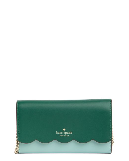 Kate Spade Wallet On A Chain in Green Lyst