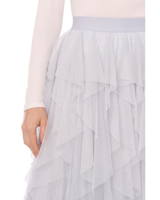 Halogen® White Layered Tulle Skirt