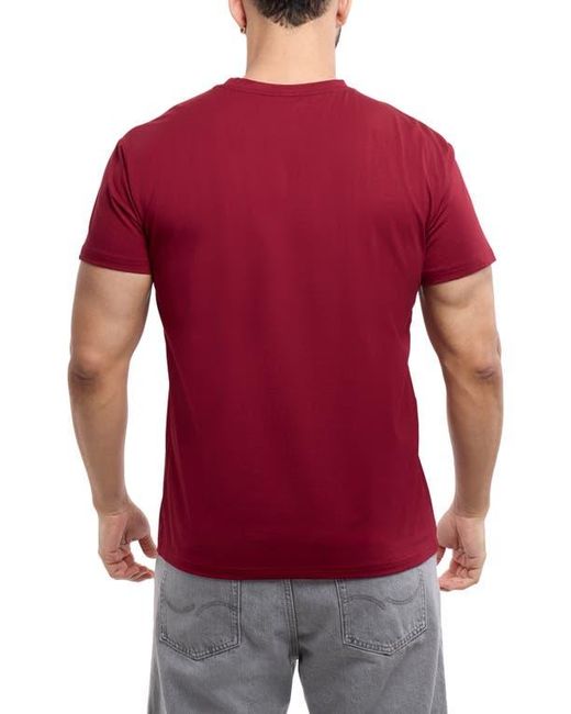 Xray Jeans Red Stretch V-Neck T-Shirt for men
