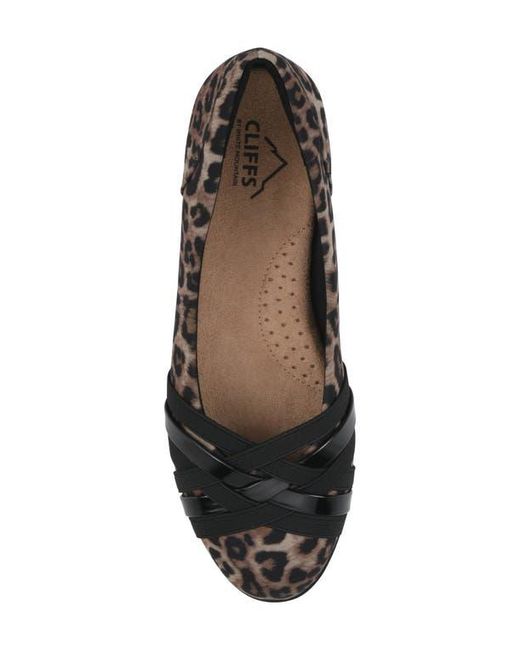 White Mountain Black Chic Flat