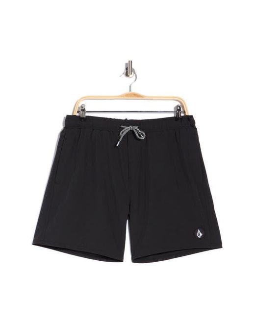 Volcom Blue Manic Swim Trunks for men
