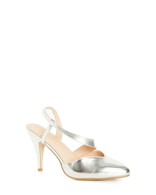 City Chic White Helen Slingback Pump
