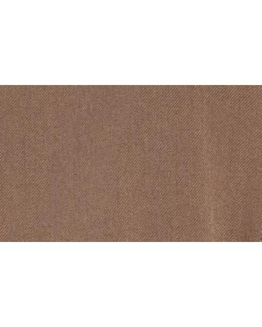 Max Studio Brown Bubble Hem Crop Bomber Jacket