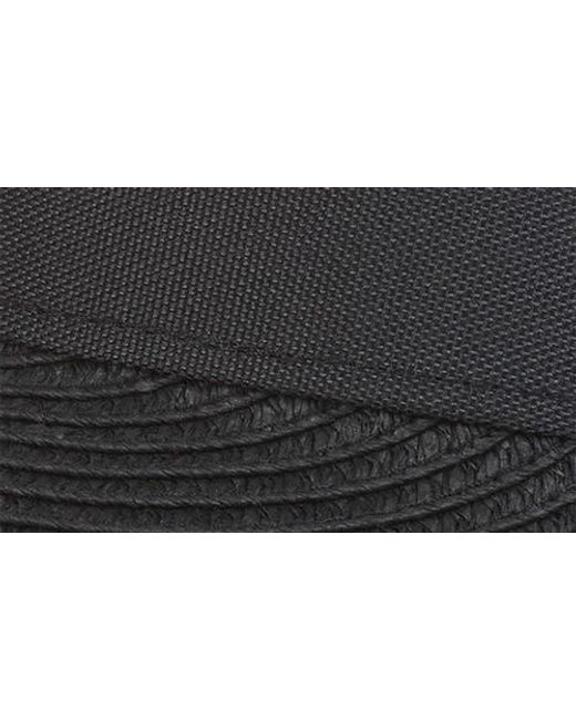 Bruno Magli Black Straw Visor
