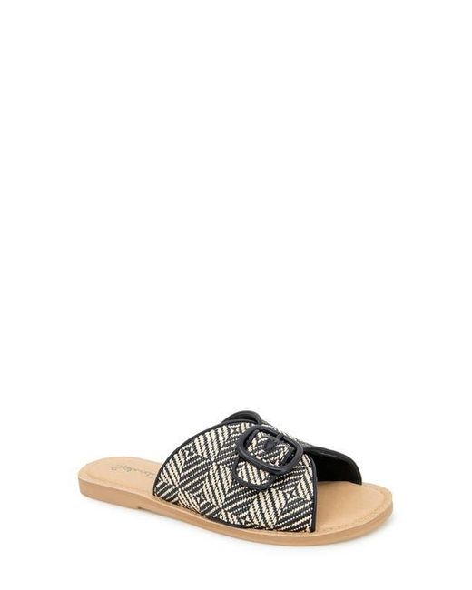 Splendid Multicolor Sandy Raffia Slide Sandal