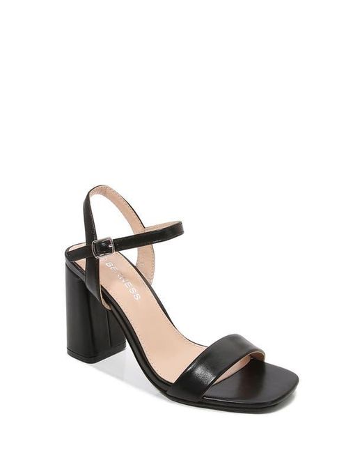BERNESS Black Agatha Block Heel Sandal