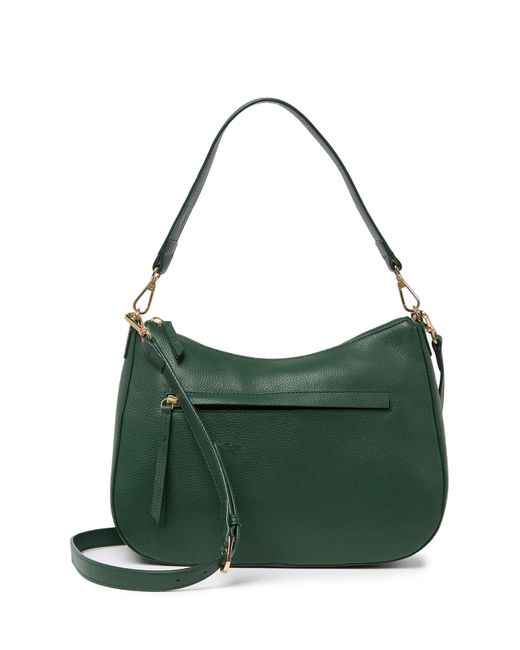Nordstrom Green Finn Leather Hobo Bag