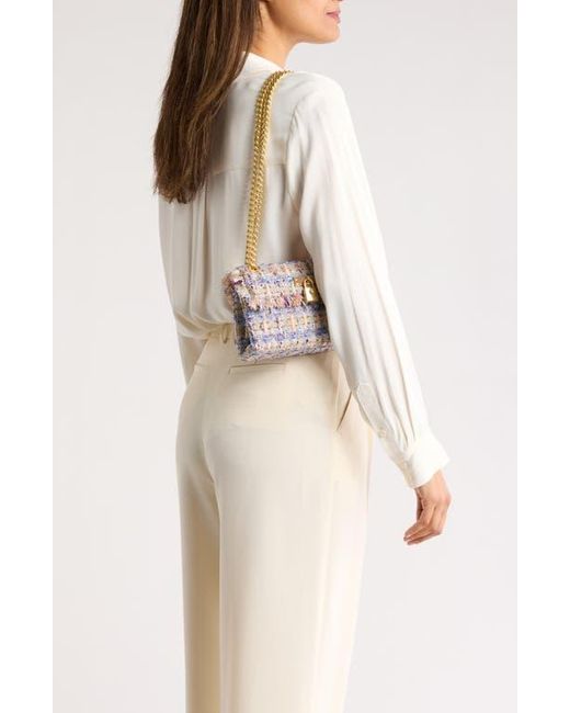 Kurt Geiger White Mini Brixton Lock Shoulder Bag