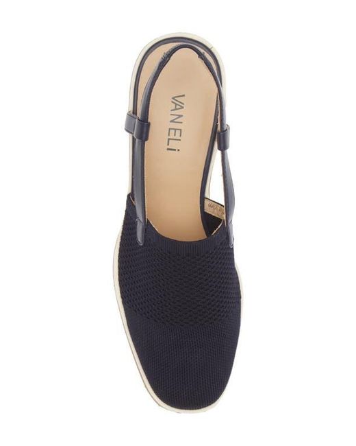 Vaneli Blue Greer Slingback Wedge
