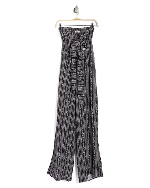 Maaji Gray Victorian Carissa Strapless Cover-up Jumpsuit