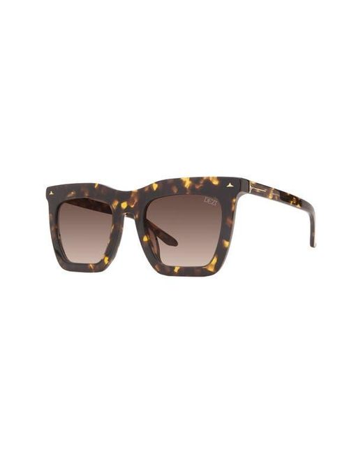 DEZI Brown Fall Back 52Mm Gradient Square Sunglasses