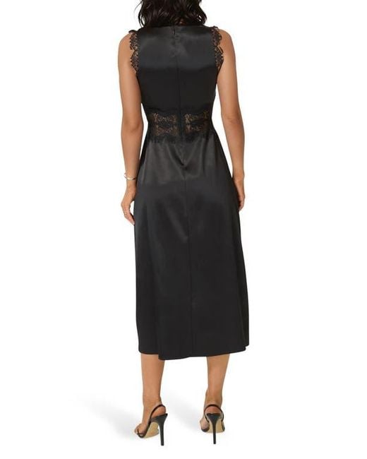 Bebe Women's Black Lace Trim Satin Cocktail Dress - www.jkreigsman.com Bebe Women's Black Lace Trim Satin Cocktail Dress - www.jkreigsman.com