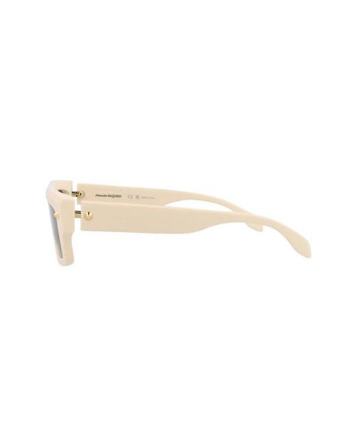 McQueen Pink 52Mm Rectangular Sunglasses