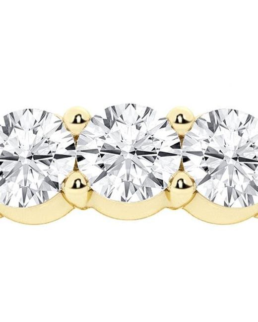 Badgley Mischka White Round Cut Lab Created Diamond Infinity Ring