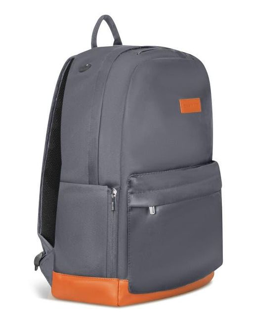 CHAMPS Gray Water Resistant Nylon Backpack for men