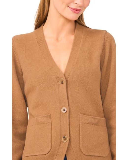 Ted Baker Blue V-Neck Button Front Cardigan