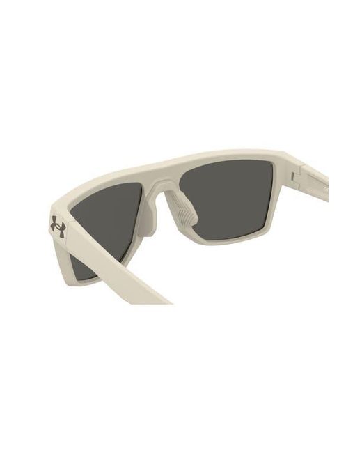 Under Armour Natural Launch 2 57Mm Rectangular Sunglasses for men