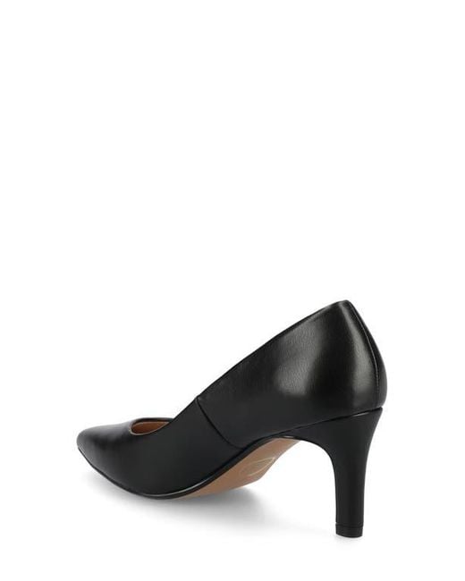 Journee Collection Black Scylee Pump