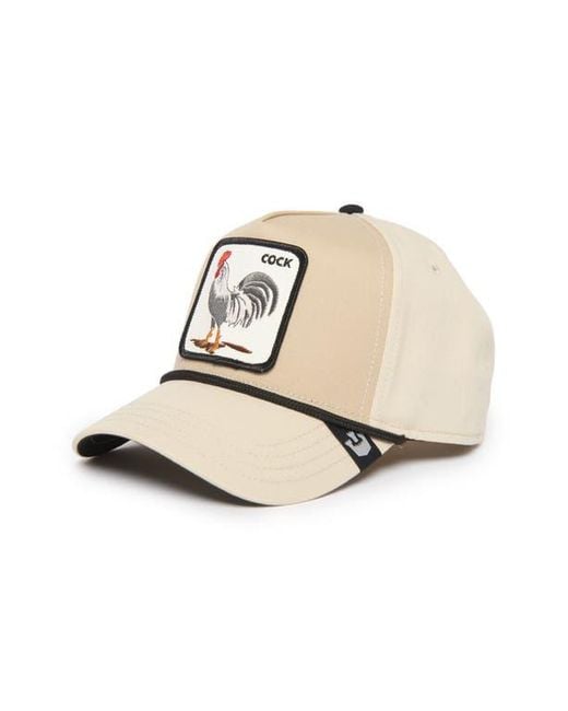 Goorin Bros Natural Rooster 100 Patch Snapback Hat for men