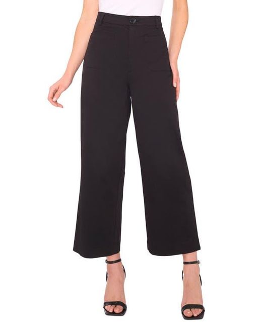 Halogen® Black Patch Pocket Crop Twill Pants