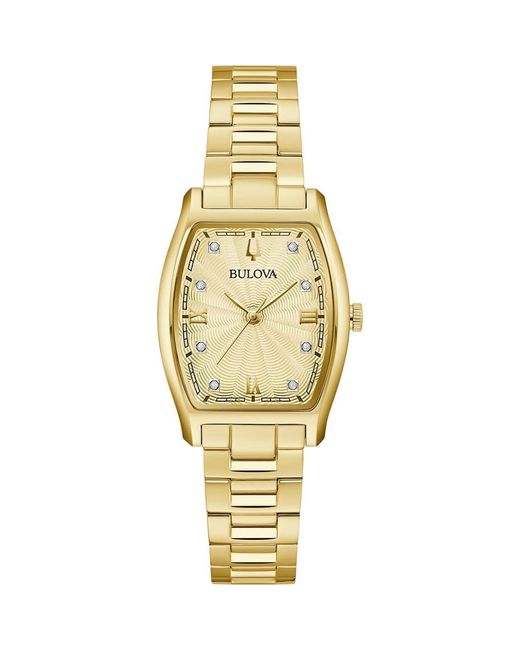 Bulova Metallic Tonneau Diamond Accent Bracelet Watch, 26Mm for men