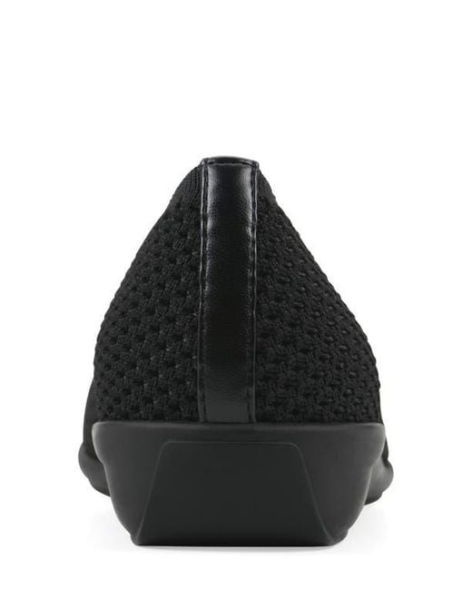 White Mountain Black Florian Ballet Flat