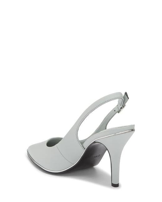 DKNY White Preston Slingback Pump