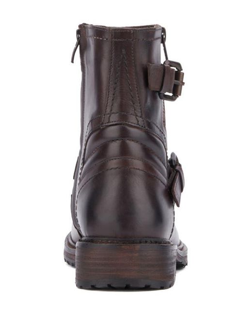 Vintage Foundry Brown Umay Moto Boot