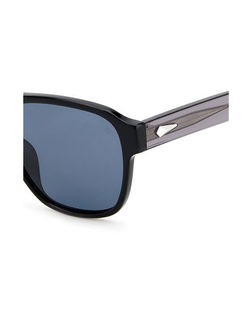 Rag & Bone Blue 54Mm Rectangular Sunglasses for men