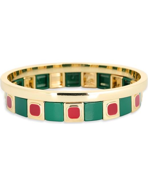 Leith Green Tile Bracelet & Bangle Set
