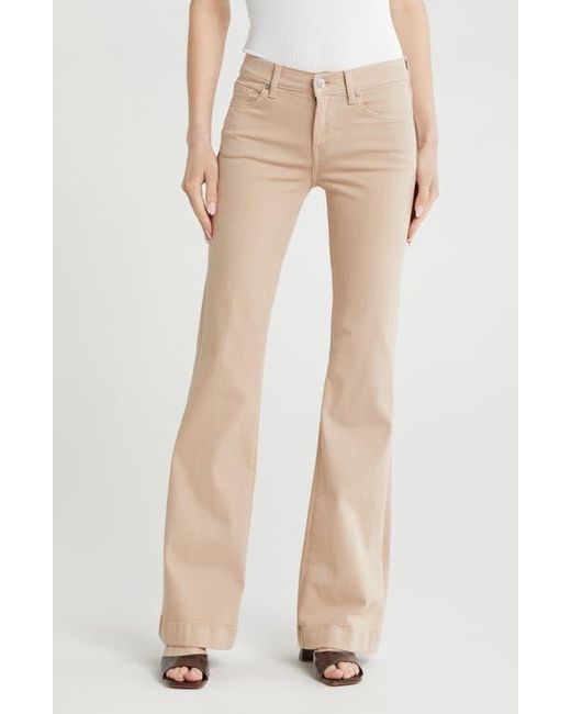 7 For All Mankind Natural Dojo Wide Leg Flare Pants