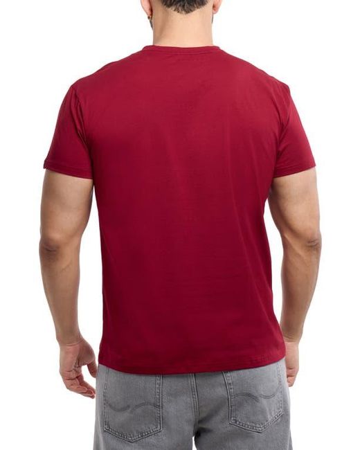 Xray Jeans Red V-Neck Flex T-Shirt for men
