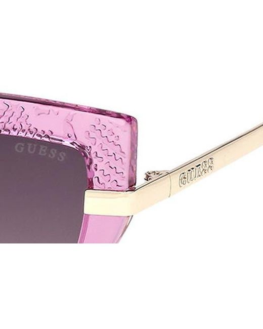 Guess Purple Rectangular Sunglasses for men
