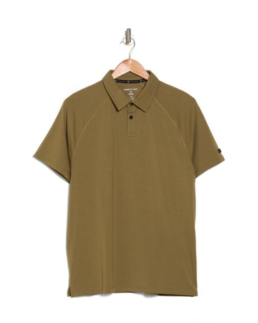 Kenneth Cole Green Active Upf 50+ Polo for men