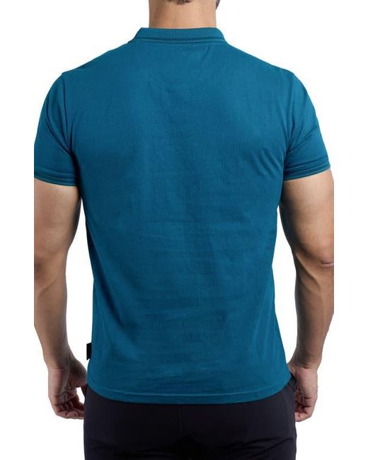 Xray Jeans Blue Jacquard Polo for men