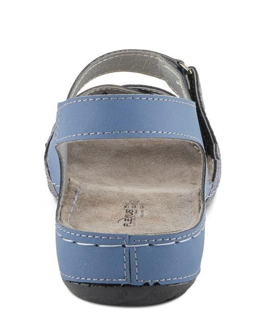 Flexus by Spring Step Blue Alvina Sandal