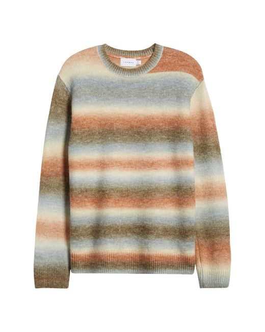 Topman Multicolor Fluffly Ombré Sweater for men