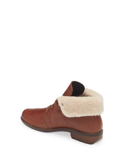 Naot Brown Pali Faux Shearling Lined Bootie