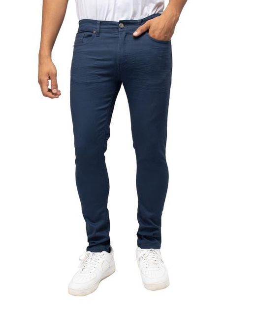 Xray Jeans Blue Cotton-Blend Twill Skinny Jeans for men