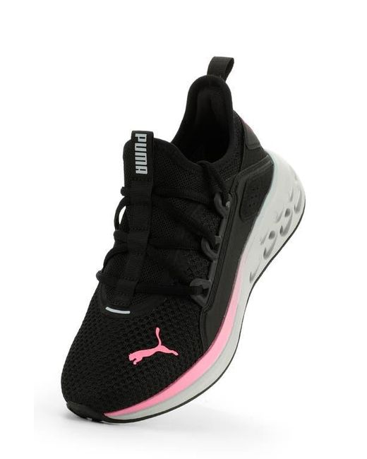 PUMA Black Softride Frequence Street Sneaker