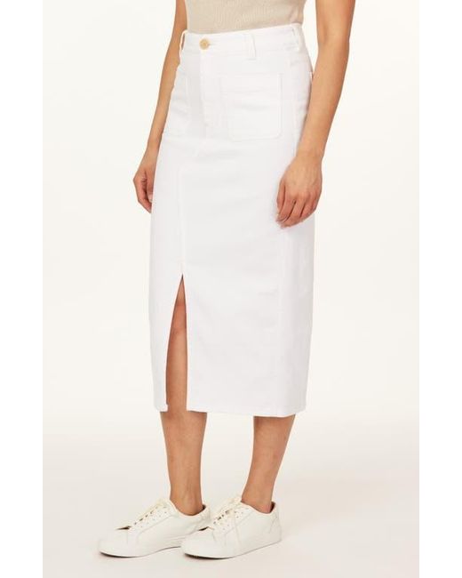 Scotch & Soda White The Denim Pencil Skirt