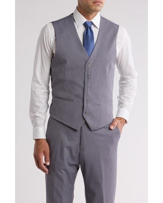 Men's 2 Button Classic Fit Gray Solid Twill Suit (We have more Braveman suits Call 1-844-650-3963 to order)