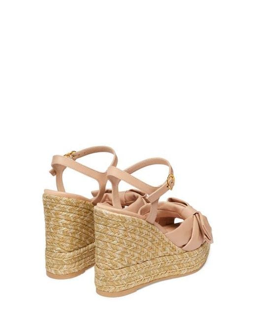 Stuart Weitzman Metallic Sofia Espadrille Wedge