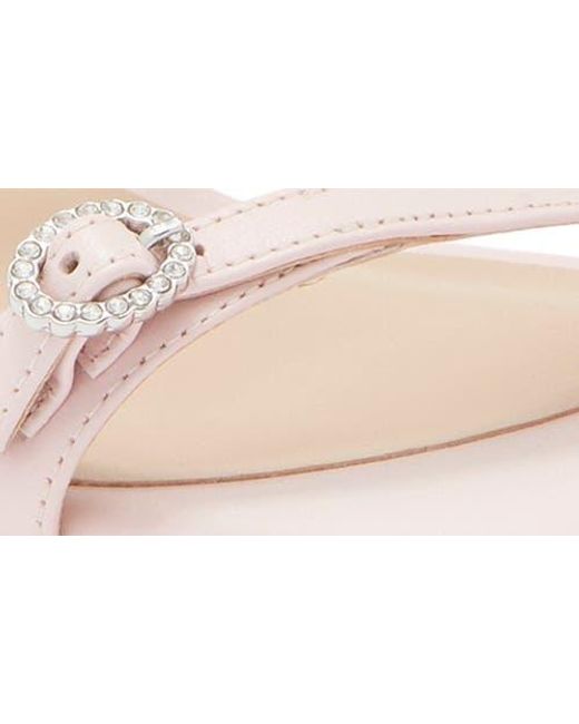 Stuart Weitzman Pink Ginger Crystal Slide Sandal