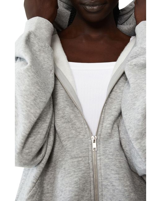 Cotton On White Classic Cotton Blend Zip Hoodie