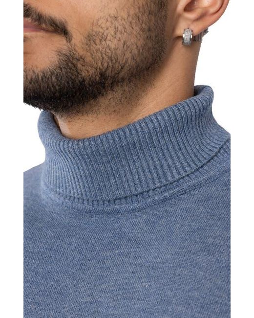 Xray Jeans Blue Turtleneck Pullover Sweater for men