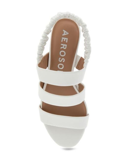 Aerosoles White Clarissa Slingback Sandal