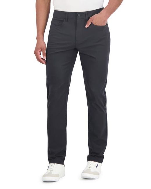 Ben Sherman Blue Solid 4-Way-Stretch Tech Golf Pants for men