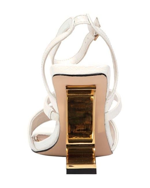 Ninety Union White Priva Ankle Strap Sandal