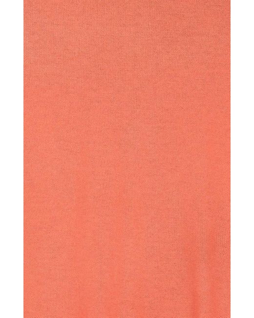 Portolano Red Merino Wool Eyelash Fringe Wrap Scarf